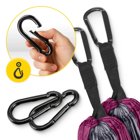 Mountain Goat kétfős utazási függőágy, szürke és rózsaszín