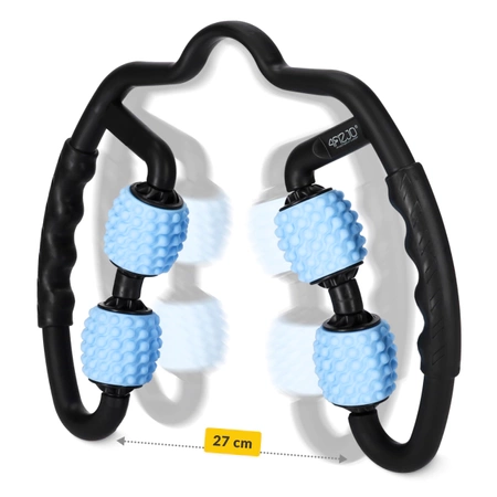 Bordázott masszázsroller, kék