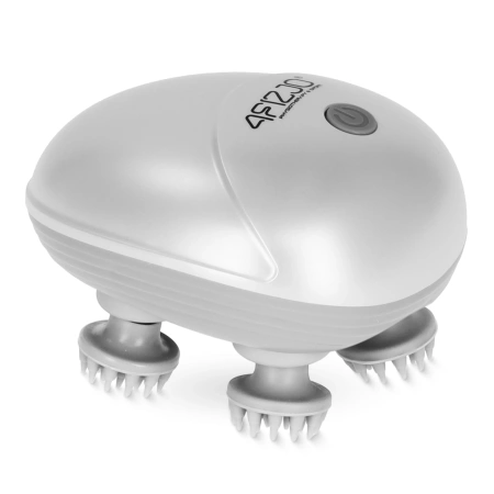 Elektromos vízálló fejmasszírozó, fehér