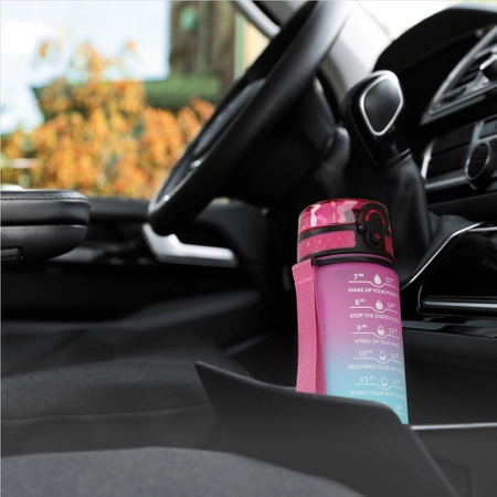 Gyerek kulacs, motivációs minta, 0,5 L, rózsaszín