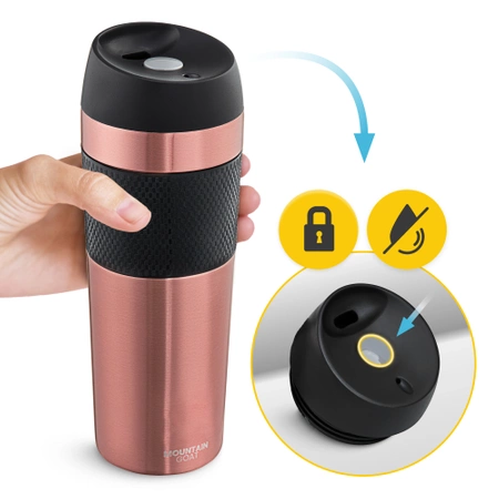 Mountain Goat TRAVEL termosz bögre, 400 ml, rózsaszín