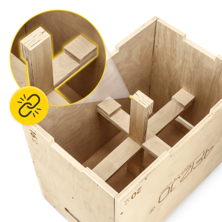 Pliometrikus jump box doboz, 50 x 75 x 60