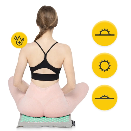 ECO akupresszúrás matrac hajdina- és töltettel, türkizkék