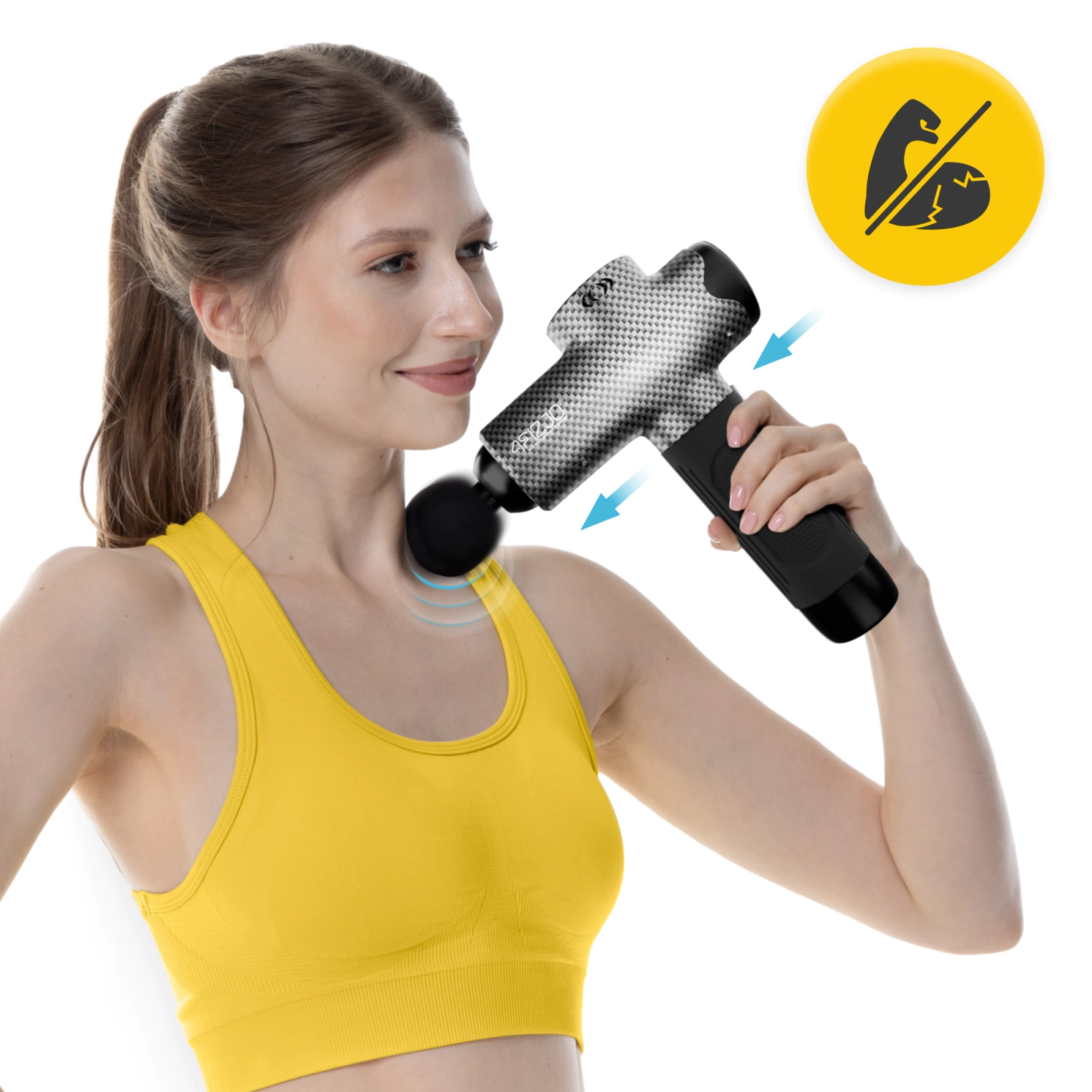 pistolet do masazu efektywny wysoka jakosc wymienne koncowki