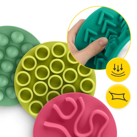 Érzékszervi korongok gyerekeknek, 10 cm, 10 darabos készlet