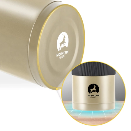 Rozsdamentes acél étkezési termosz, 1 l, arany