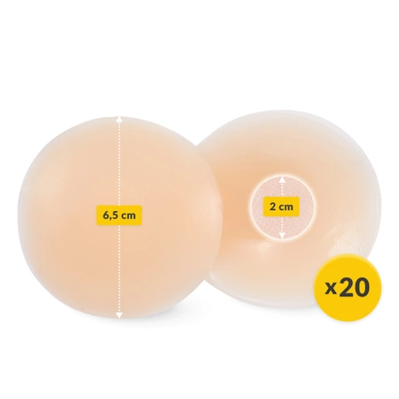 Szilikon mellbimbó tapasz, csepp mintás