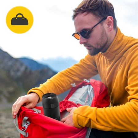 Mountain Goat TRAVEL termosz bögre, 400 ml, fekete