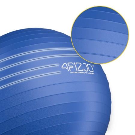 Felfújható gimnasztikai labda, 75 cm, kék