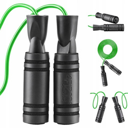 BASIC csúszásmentes markolatú ugrálókötél, zöld