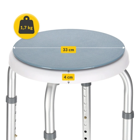 Forgatható zuhanyszék