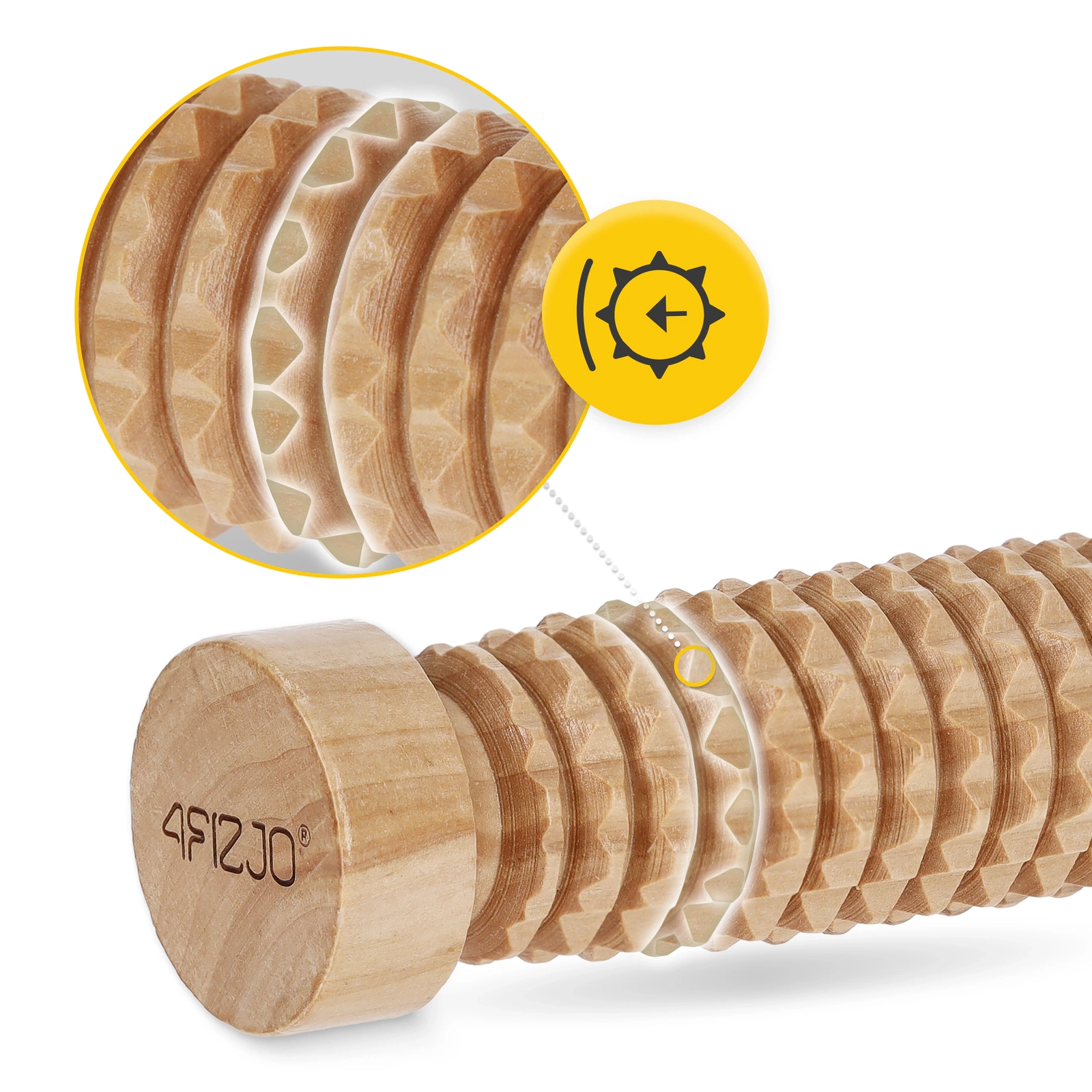 wałek drewniany do masażu