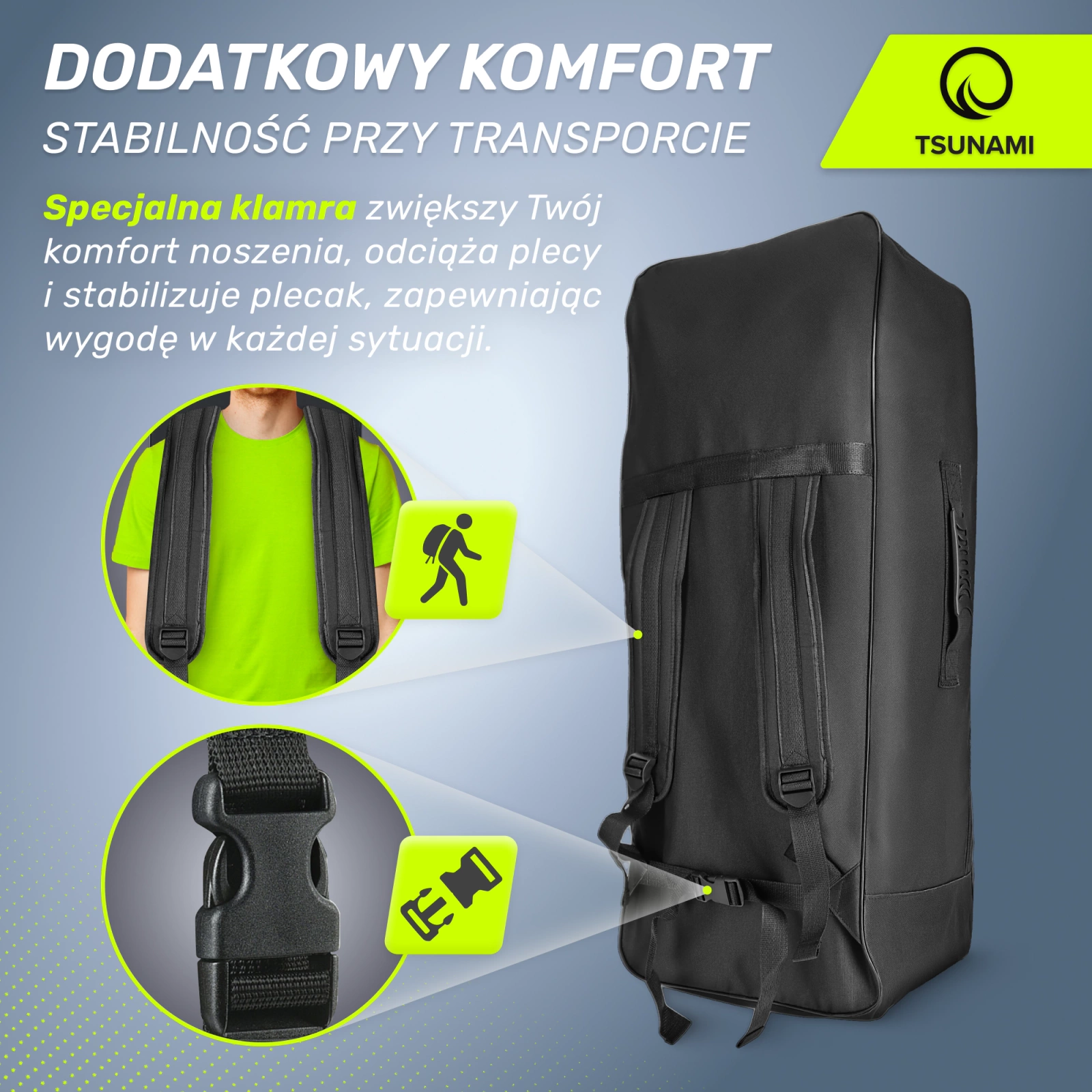 plecak na deske sup torba transportowa