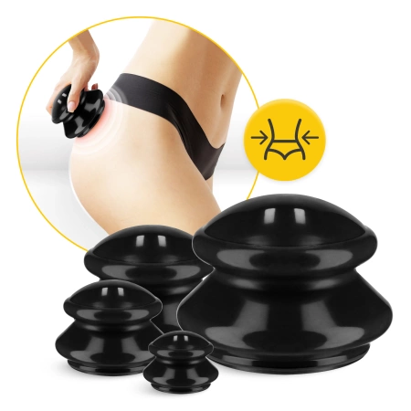 Gumiköpöly készlet, 4 db, fekete