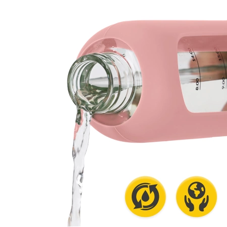 Üvegkulacs, 750 ml, rózsaszín