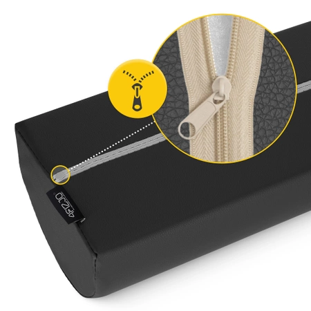 Félhenger párna, fekete