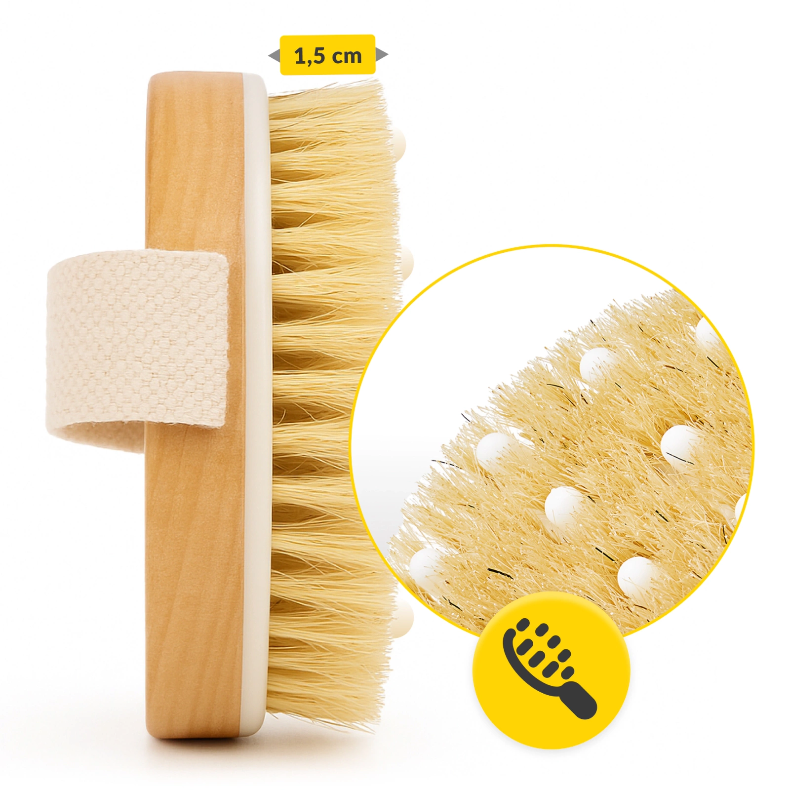 masaz szczotka na sucho