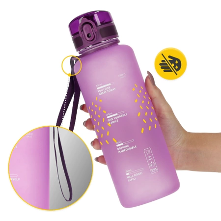 Sportkulacs, 1 L, rózsaszín