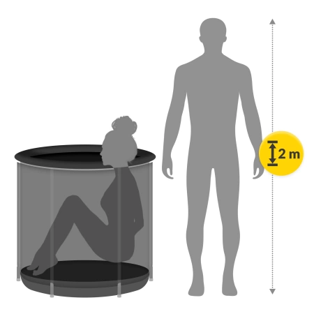 Beépített hűtőrendszerrel ellátott hordozható jégkád