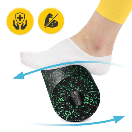 EPP habszivacs masszázshenger, 33 cm, zöld