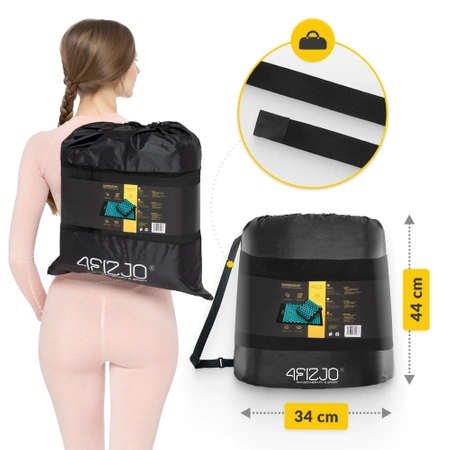 ERGO akupresszúrás matrac párnával, kék