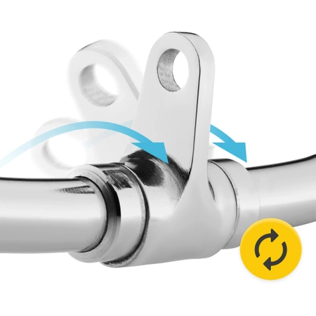 Hajlított forgatható fogantyú