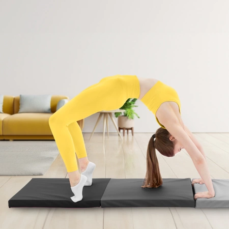 Összehajtható tornamatrac, szürke