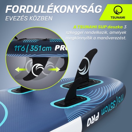 TSUNAMI PRO SUP deszka, 350 cm, T12