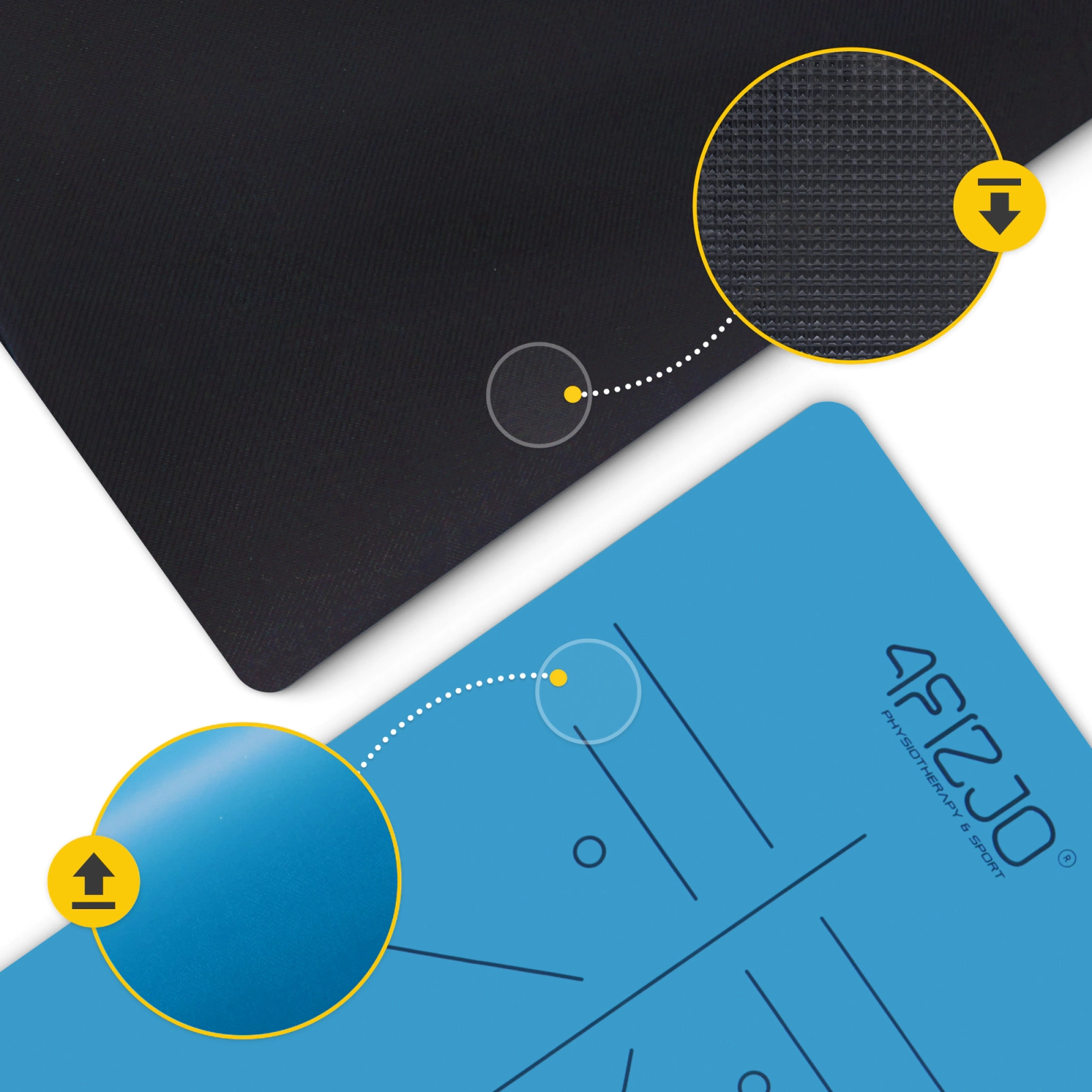 mata do jogi medytacji kauczukowa