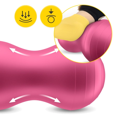 AIR BALL PEANUT gimnasztikai labda, fekete