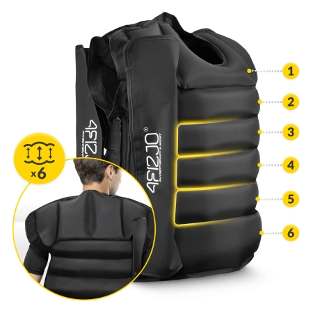 C6 kompressziós mellény nyirokmasszázshoz