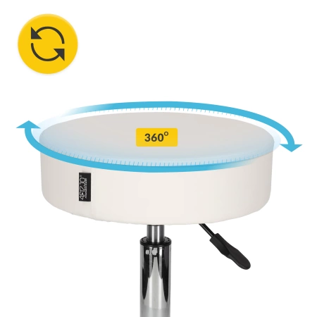 PURE forgó masszázsszék, fehér