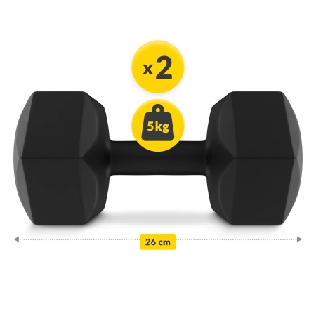 Bitumenes kézi súlyzó 2 x 5 kg