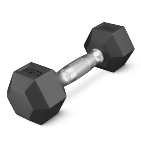 HEX acél kézisúlyzó, 1 x 2,5 kg