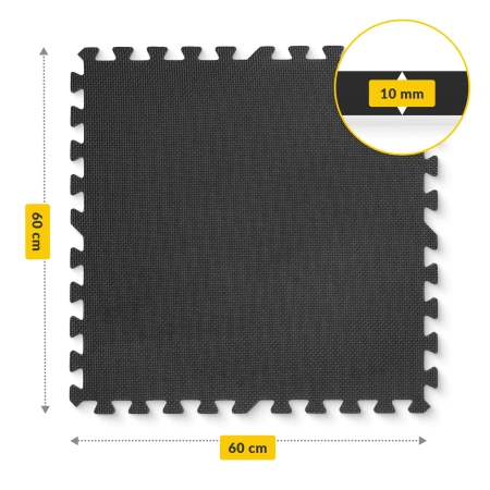 PUZZLE habszivacs védőszőnyeg, 60 x 60 cm, 6 db