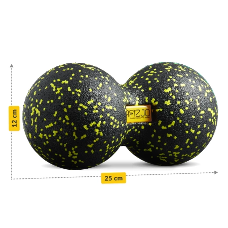 EPP dupla masszázslabda, 12 cm, sárga