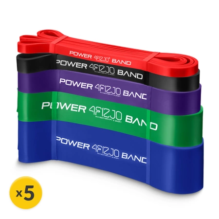 POWER BAND erősítő gumiszalag szett, 5 db