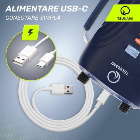 TSUNAMI akkumulátorral ellátott elektromos pumpa SUP deszkához