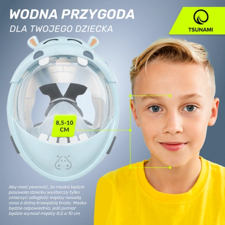 TSUNAMI HIPPO gyermek búvármaszk
