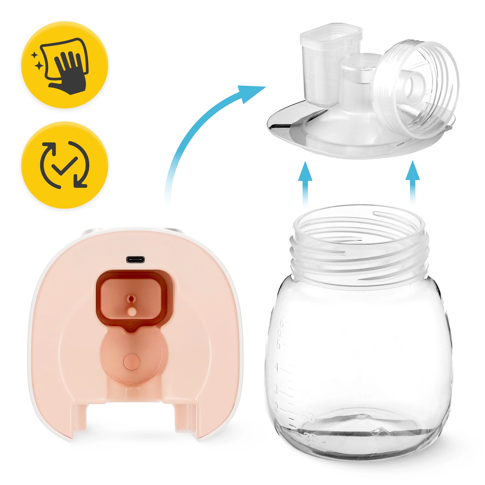 laktator elektryczny bezprzewodowy dwufazowy przenosny