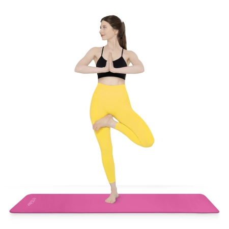 Fitness és jóga szőnyeg NBR 180 × 60 × 1 cm rózsaszín