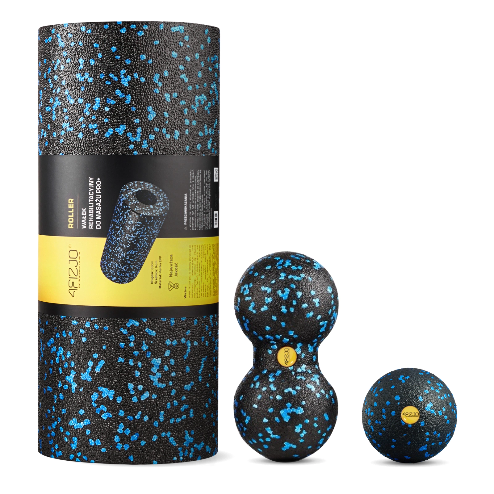 zestaw epp niebieski walek pilka podwojna pilka