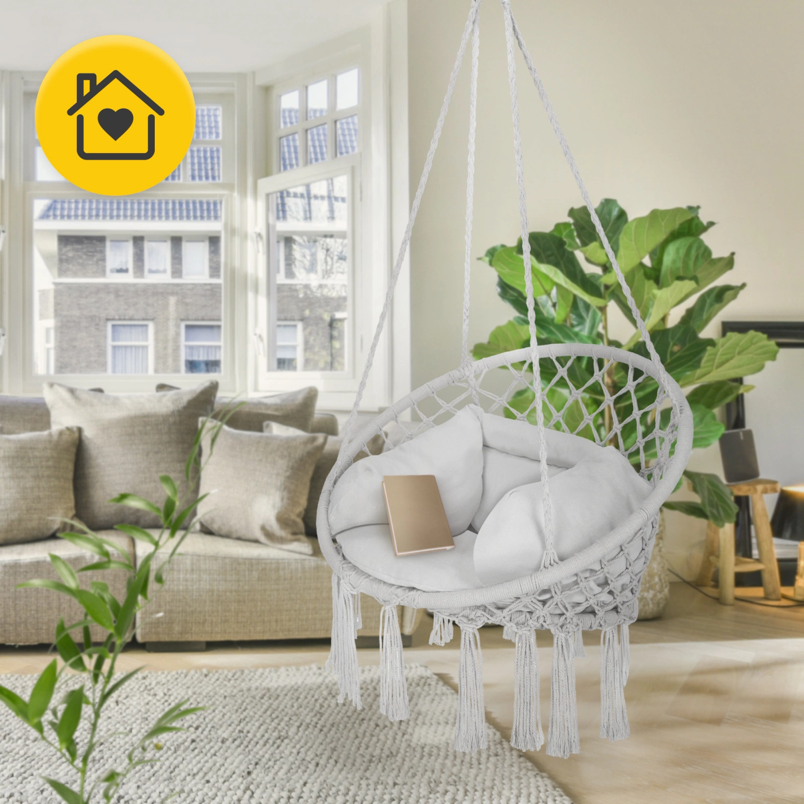 ogrodowa hustawka fotel wiszacy na taras balkon