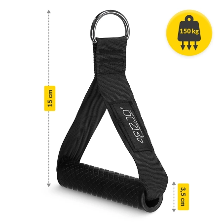 Gumírozott fogantyú csigás gépekhez, 2 db