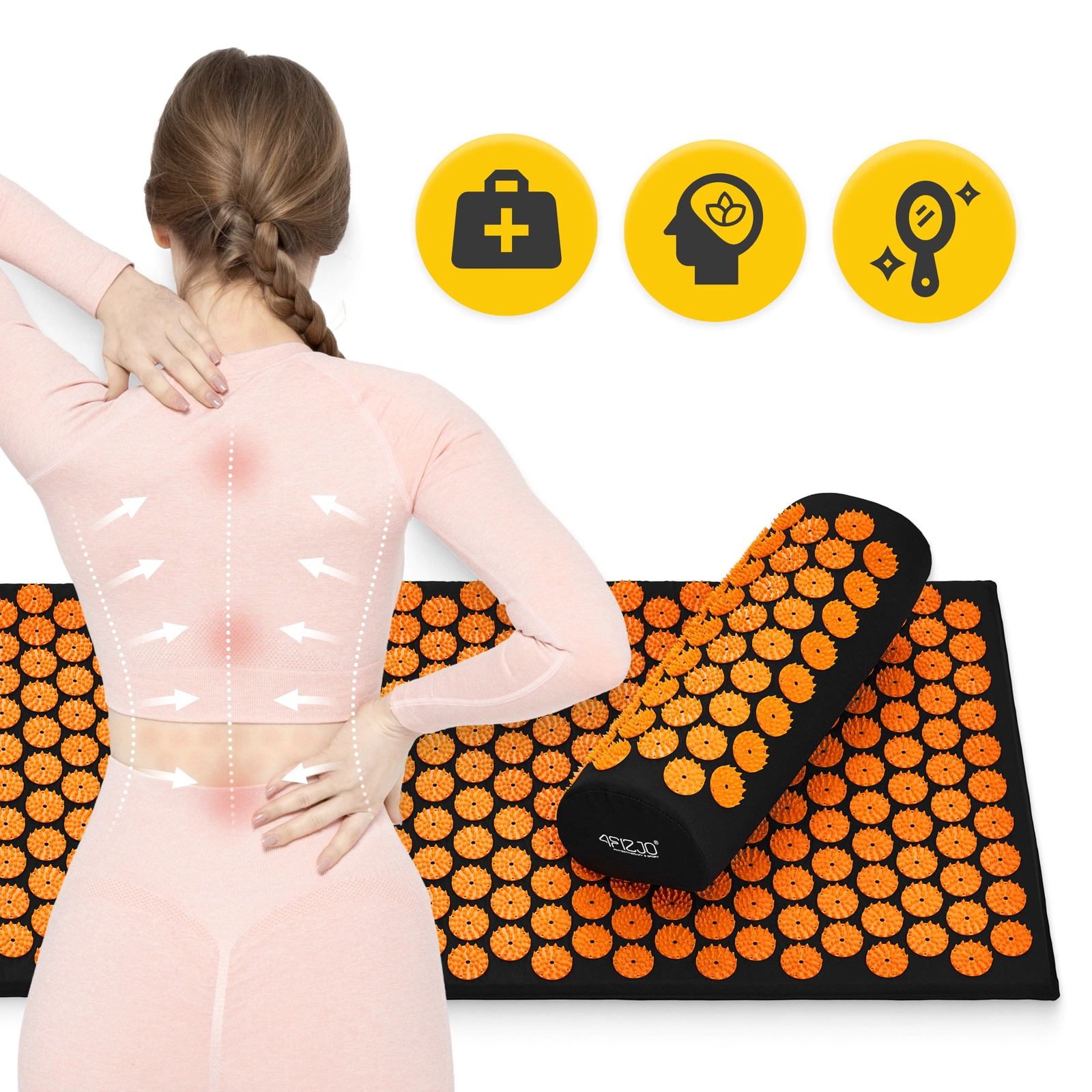 duża mata akupresura poduszka klasyczna