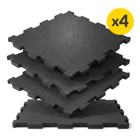 Gumi védőmatrac a padlóhoz, 4 darab, 48,5 x 48,5 x 2 cm