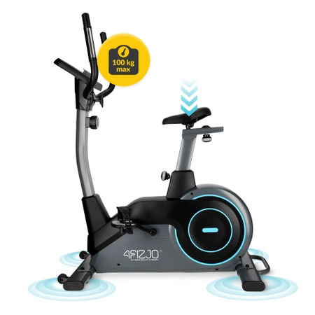PRO+ mágneses szobabicikli, szürke