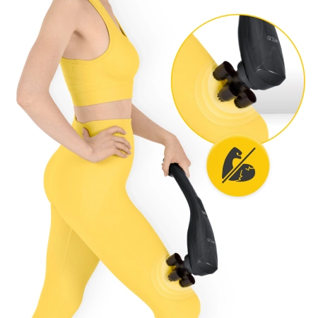 Kézi vibrációs masszírozó, fekete