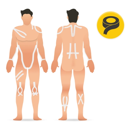 Kineziológiai tapasz, 5 cm x 5 m