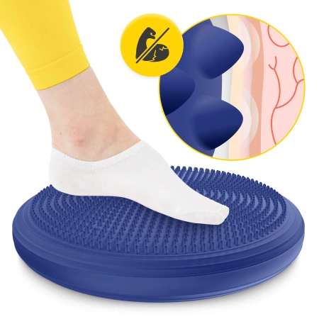 MED+ egyensúlyozó párna, 33 cm, sötétkék